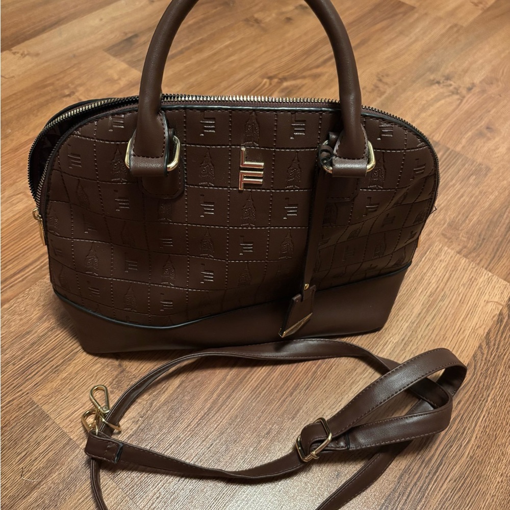 London Fog Dark Brown Shoulder Bag